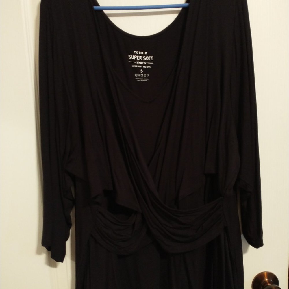 Torrid Wrap Style Knit Blouse